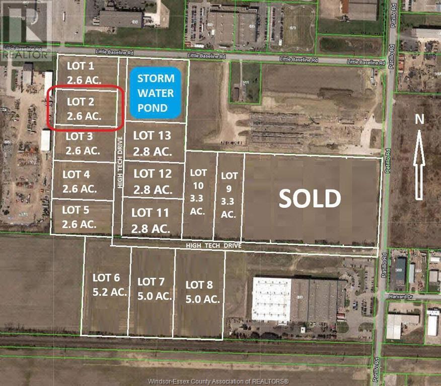 Vacant Land — Lot 2 High Tech Drive, Lakeshore, Ontario