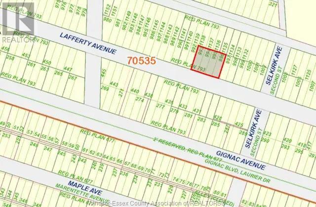 Vacant Land — V/l Lafferty Avenue, LaSalle, Ontario