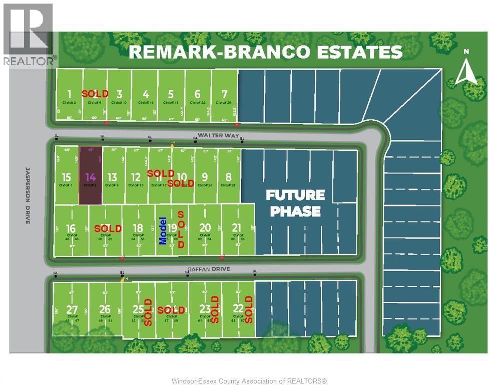 Vacant Land — Lot 14 Walter Way, Kingsville, Ontario