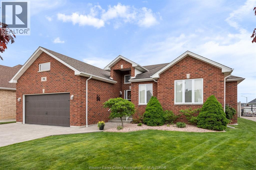Single Family — 26 Marshwoods Boulevard, Kingsville, Ontario